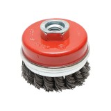 Perie cupa din sarma cu fir rasucit 65 mm, M14, Breckner Germany