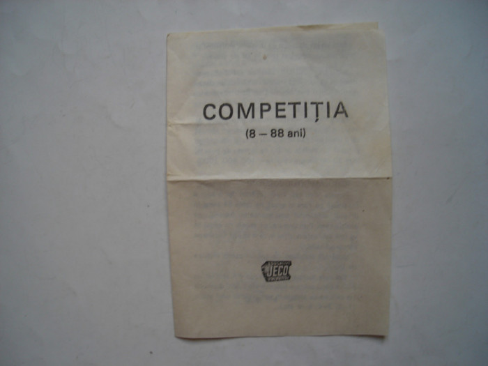 Instructiuni de la un joc comunist Competitia