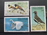 PC219 - Polinezia Franceza 1982 Fauna/ Pasari, serie MNH, 3v, Nestampilat