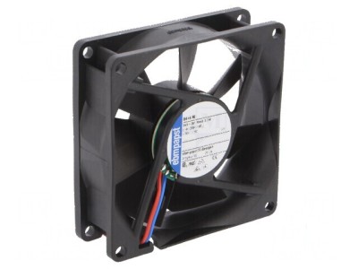 Ventilator axial DC 24VDC 80x80x25mm 33m3/h 17dBA - bilă foto
