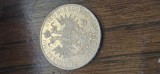 Austria 1 FORINT 1860 A argint , detalii, luciu