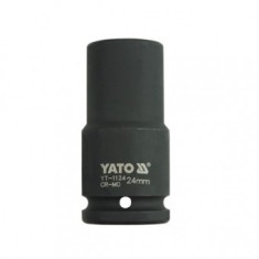 Cheie tubulara hexagonala adanca de impact Yato YT-1124, 24 mm, 3/4&quot;, Cr-Mo