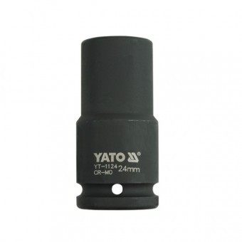 Cheie tubulara hexagonala adanca de impact Yato YT-1124, 24 mm, 3/4&amp;quot;, Cr-Mo foto