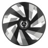 Set 4 Capace Roti, potrivite jantelor de R15, pentru Mercedes-Benz, model vector black and silver, Autohelix MSA