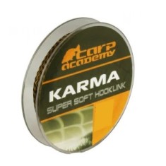 Fir Textil Carp Academy Karma Hooklink 20m 15lb Brown foto