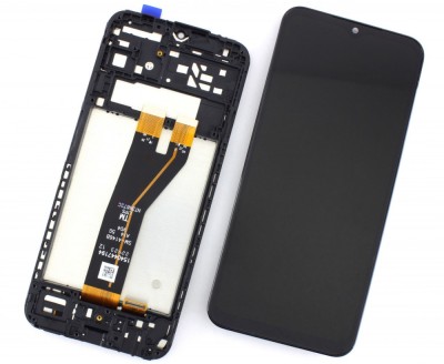 Display ecran cu Touchscreen si Rama pentru Samsung A14 5G, A146B, SM-A146B, OEM, Negru foto