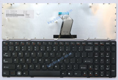 Tastatura Laptop Lenovo IdeaPad G580 G585 G590 N580 P580 V580 Z580 Neagra US foto