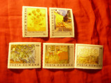 Serie Romania 1991 - 100 Ani de la moartea Pictorului Van Gogh , 5 valori, Nestampilat