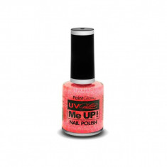 Lac de unghii cu sclipici, stralucitor in lumina UV, Glitter Me Up! UV, A42 Champagne Pink