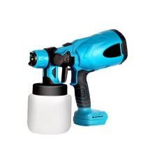 Pistol de vopsit fara fir, compatibil cu baterii Makita 18V, 800ml, 42000rpm, rosu cu negru