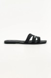 Karl Lagerfeld papuci JELLY IV femei, culoarea negru, KL80025