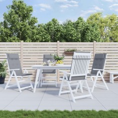 Gossi perne scaun cu spatar inalt 4 buc, gri, tesatura oxford