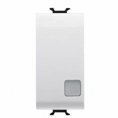 Intrerupator revenire semn cu led 1M Gewiss Chorus alb GW10133