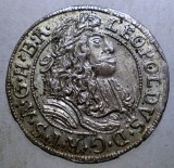 Moneda Argint Austria Leopold I, 3 Kreuzer 1691, XF/AUNC, Varianta KM# 625