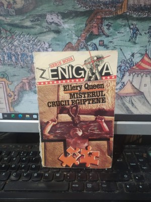 Ellery Queen, Misterul crucii egiptene, serie nouă Enigma, București 1994, 013 foto