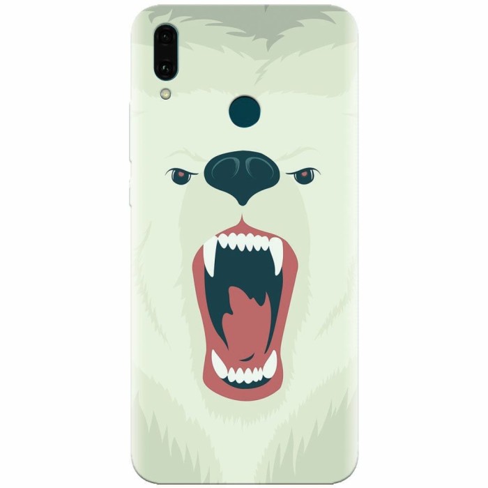 Husa silicon pentru Huawei Y9 2019, Fierce Polar Bear Winter