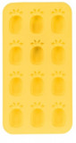 Forme pentru gheata Pineapple, 19.5x10.5x1.5 cm, silicon, galben, Excellent Houseware