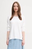 United Colors of Benetton pulover de bumbac femei, culoarea alb, light, 1091D10D7