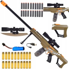 PUȘCĂ MARE 2 &Icirc;N 1 CU SĂGEȚI ȘI PROIECTILE SET DE LUNETĂ AUTOMATĂ MANUALĂ