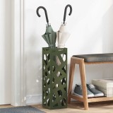 vidaXL Suport pentru umbrele Verde măsliniu Metal Standard