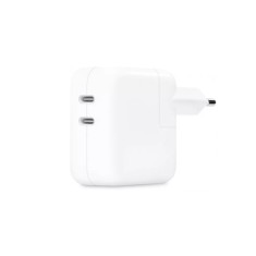 Incarcator retea cu incarcare rapida, Dual USB-C, 35W, Alb