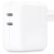 Incarcator retea cu incarcare rapida, Dual USB-C, 35W, Alb