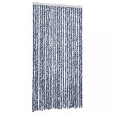 Cumpara ieftin Perdea pentru insecte, albastru si alb, 100x200 cm, chenille