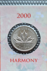 Canada 25 centi cents 2000 Harmony foto