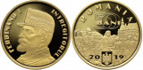 Moneda 50 bani PROOF Regele Ferdinand