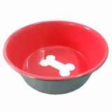 Castron pentru caini, din inox, antiderapant, 0.9 l/16 cm