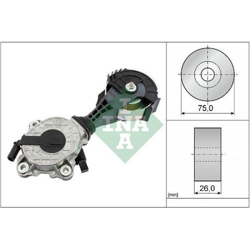 Intinzator curea Bmw; Citroen; Ds; Mini; Opel; Peugeot, , INA