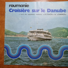 ghid croaziera pe dunare in romania - in limba franceza - din anul 1982