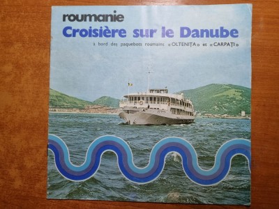 ghid croaziera pe dunare in romania - in limba franceza - din anul 1982 foto