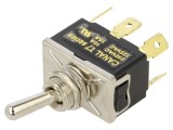 Comutator basculant DPDT ON-ON 10A/250VAC, 2 pozi&Aring;&pound;ii - T7