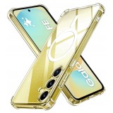Husa Samsung Galaxy S24 FE Techsuit Shockproof Clear Silicone MagSafe, transparenta