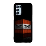 Husa compatibila cu Oppo A55, Viceversa, model Realistic Tnt Minecraft, Silicon, TPU, Transparent, Carcasa