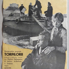 Torpilorii - Afis Romaniafilm film URSS 1983, cinema Epoca de Aur