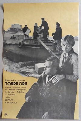 Torpilorii - Afis Romaniafilm film URSS 1983, cinema Epoca de Aur foto