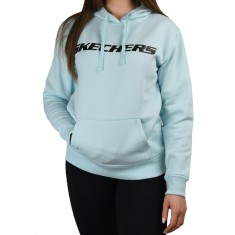 Hanorace Skechers Heritage Hoodie WHD65-AQUA albastru foto