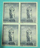 TIMBRE ROMANIA 1957 LP440 2000 ANI DELA NASTEREA LUI OVIDIU BLOC DE 4 VALORI MNH, Nestampilat