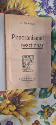 POPORANISMUL REACTIONAR DE H.SANIELEVICI ,1921 foto