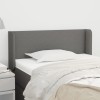 VidaXL Tăblie de pat cu aripioare gri &icirc;nchis 83x16x78/88 cm textil 3118463