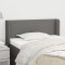 vidaXL Tăblie de pat cu aripioare gri &icirc;nchis 83x16x78/88 cm textil 3118463