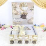 Cumpara ieftin Trusou Botez cu 8 Piese, Ursulet in Balon, Culoare Crem Natur - TB265