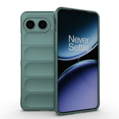Husa antisoc pentru oneplus nord 4, margini striate, magic shield, green foto