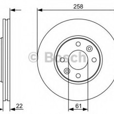 Disc frana RENAULT KANGOO BE BOP (KW0/1) (2009 - 2016) BOSCH 0 986 479 C17