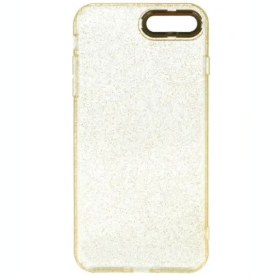 Husa Cover Lens Fashion Golden Frame pentru iPhone 7/8 Plus Auriu foto