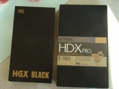 Lot 2 Casete TDK HD-X Pro si MAXELL HGX Black - Inregistrate o singura data foto