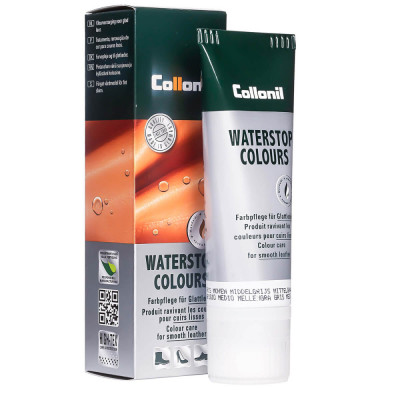 Crema de pantofi cu ulei de migdale Collonil Waterstop Colours, 75 ml, medium grey foto