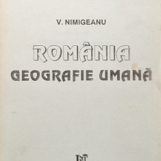 Romania Geografie Umana - V. Nimigeanu ,560157